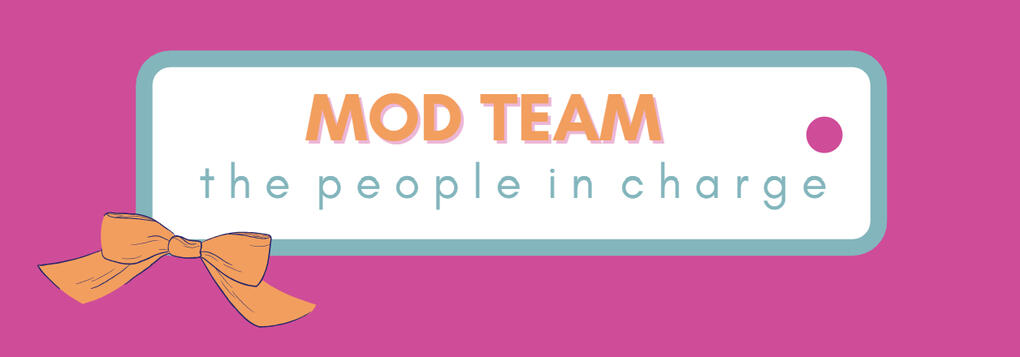 A gift tag that says "Mod Team / The poeple in charge"