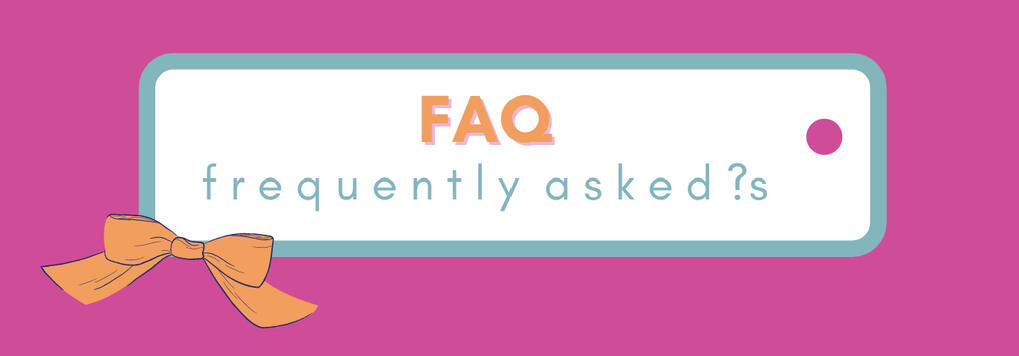 A gift tag that says "FAQ / Frequently Asked Questions"